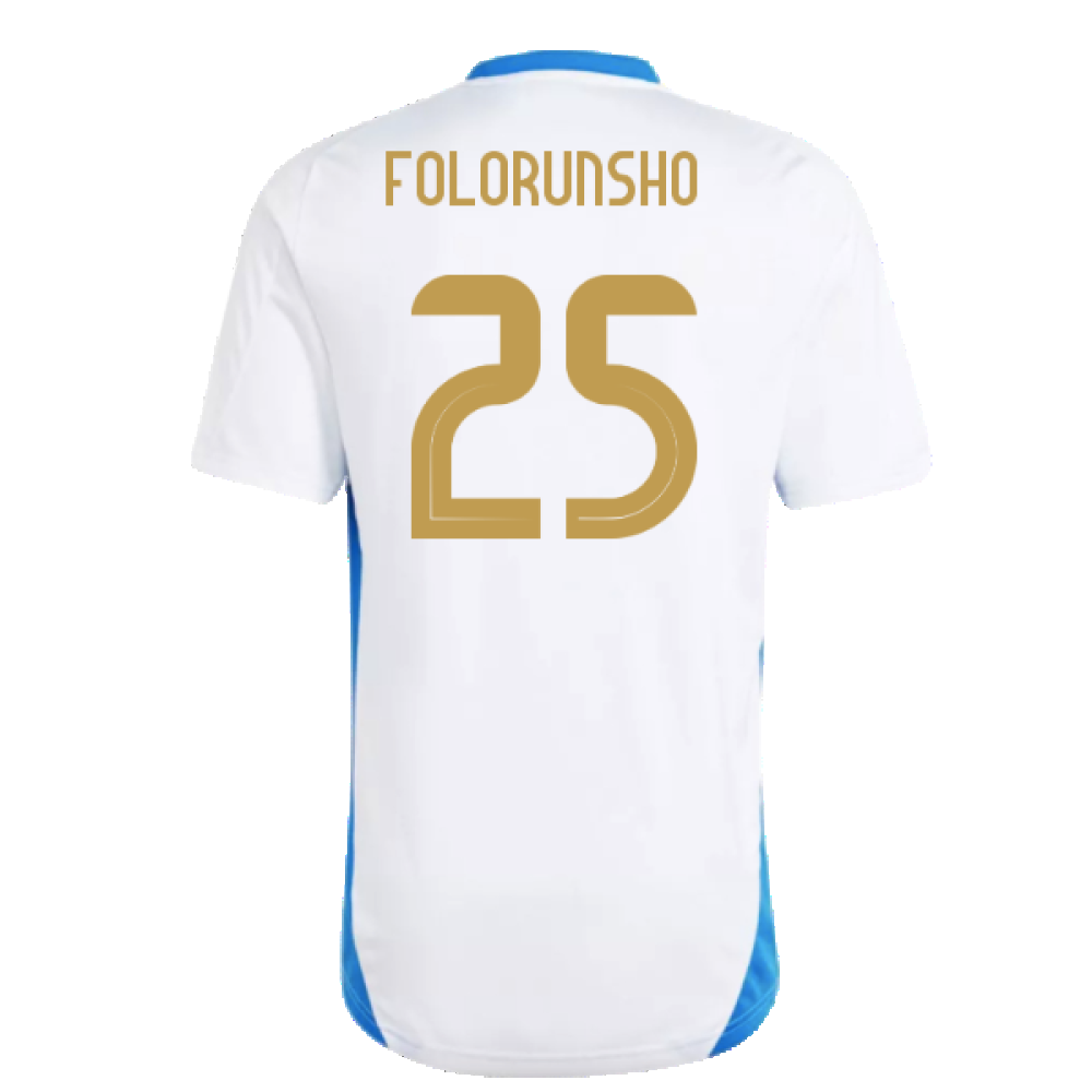 2024-2025 Italy Training Tee (White) (FOLORUNSHO 25)