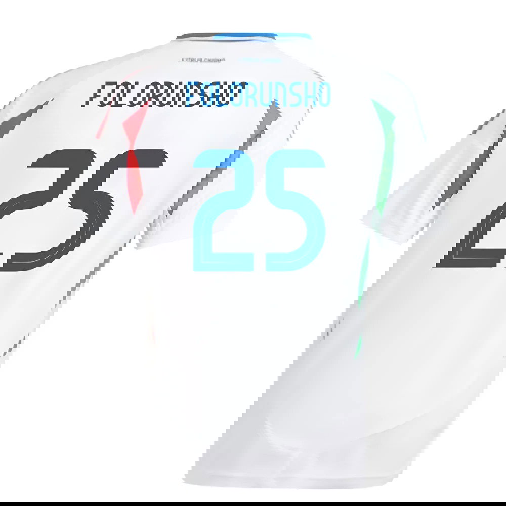 2024-2025 Italy Away Shirt (Kids) (FOLORUNSHO 25)