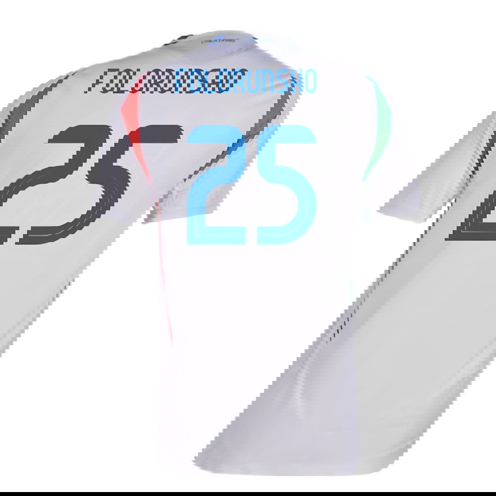 2024-2025 Italy Authentic Away Shirt (FOLORUNSHO 25)