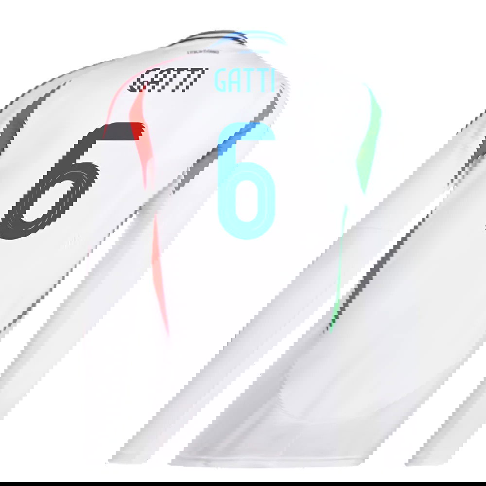 2024-2025 Italy Long Sleeve Away Shirt (GATTI 6)