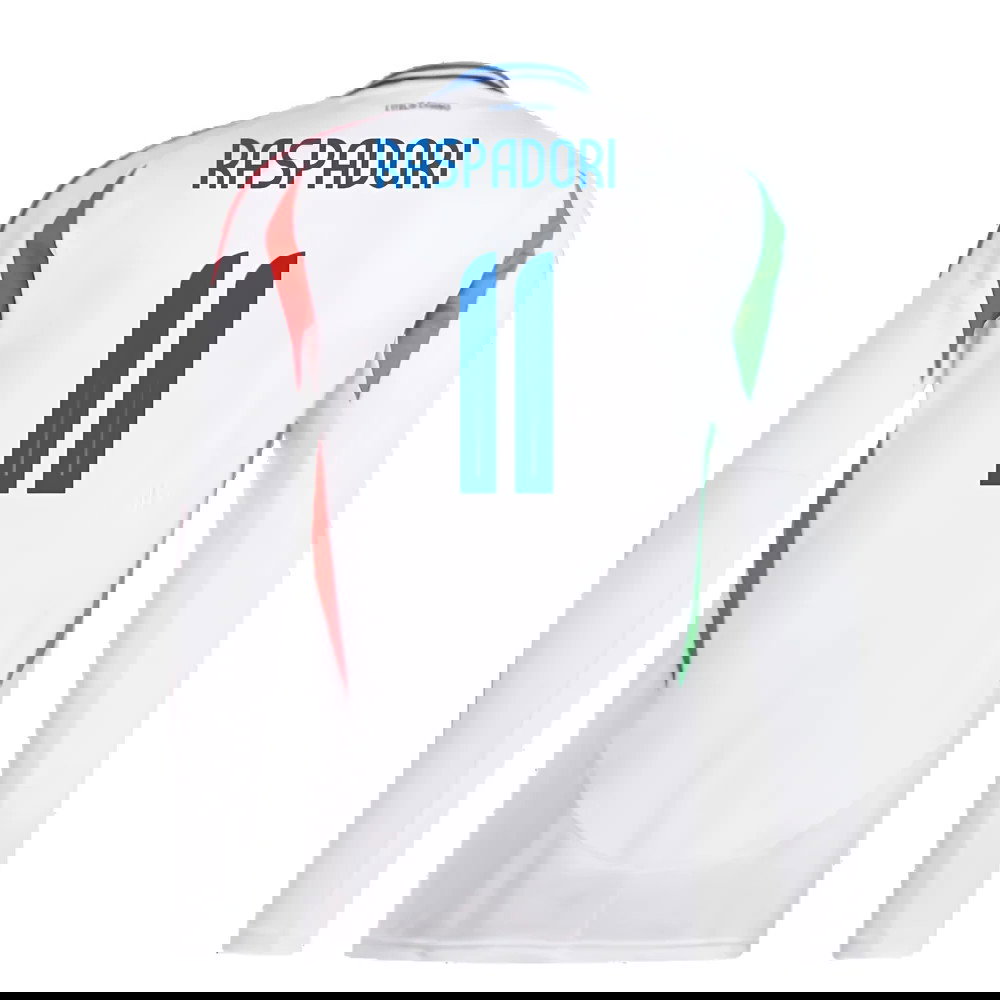 2024-2025 Italy Long Sleeve Away Shirt (RASPADORI 11)