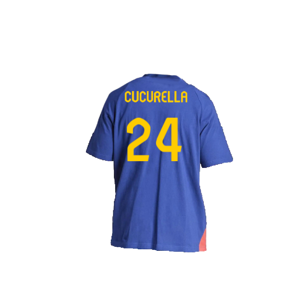 2024-2025 Spain Training Tee (Blue) (Cucurella 24)