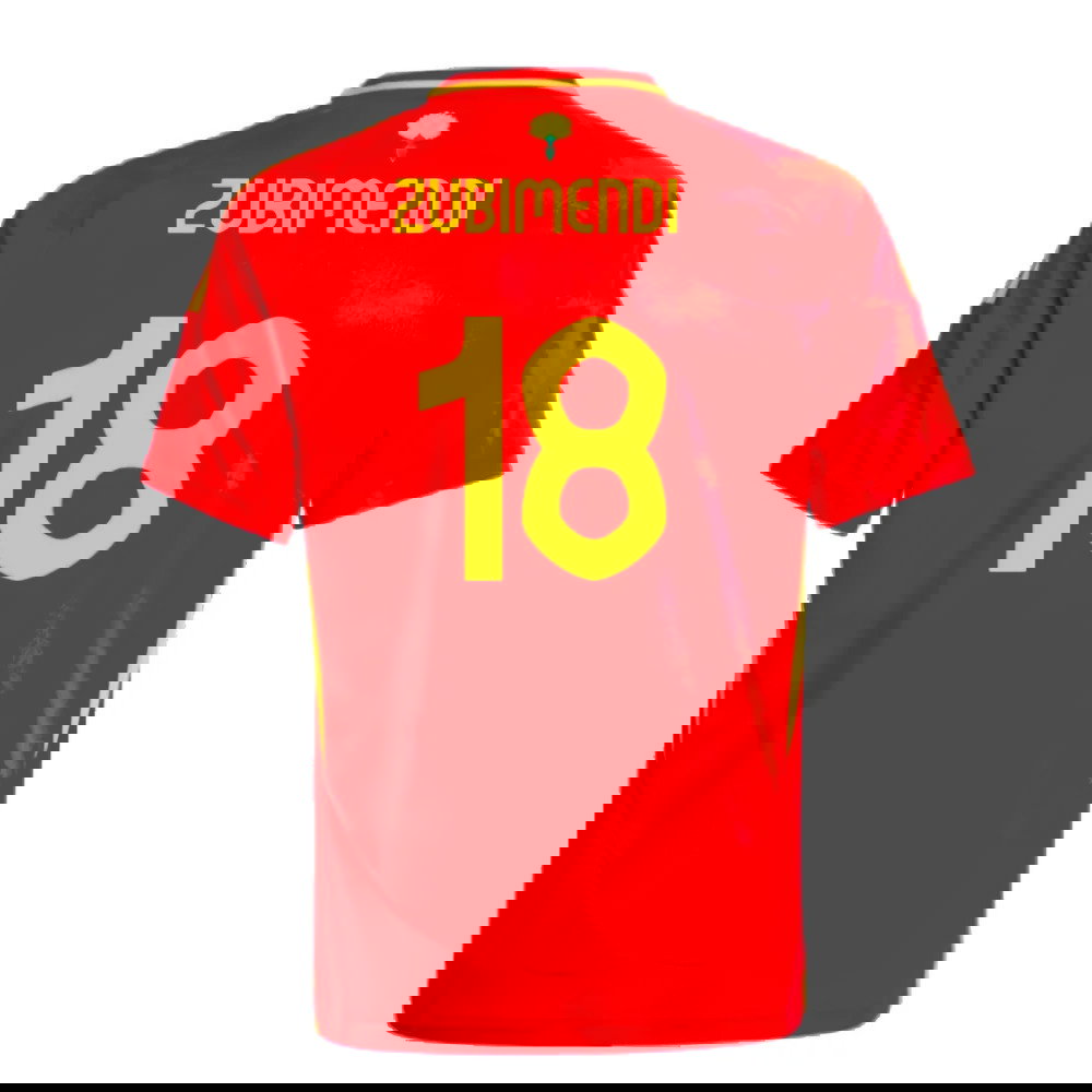 2024-2025 Spain Home Shirt (Kids) (Zubimendi 18)