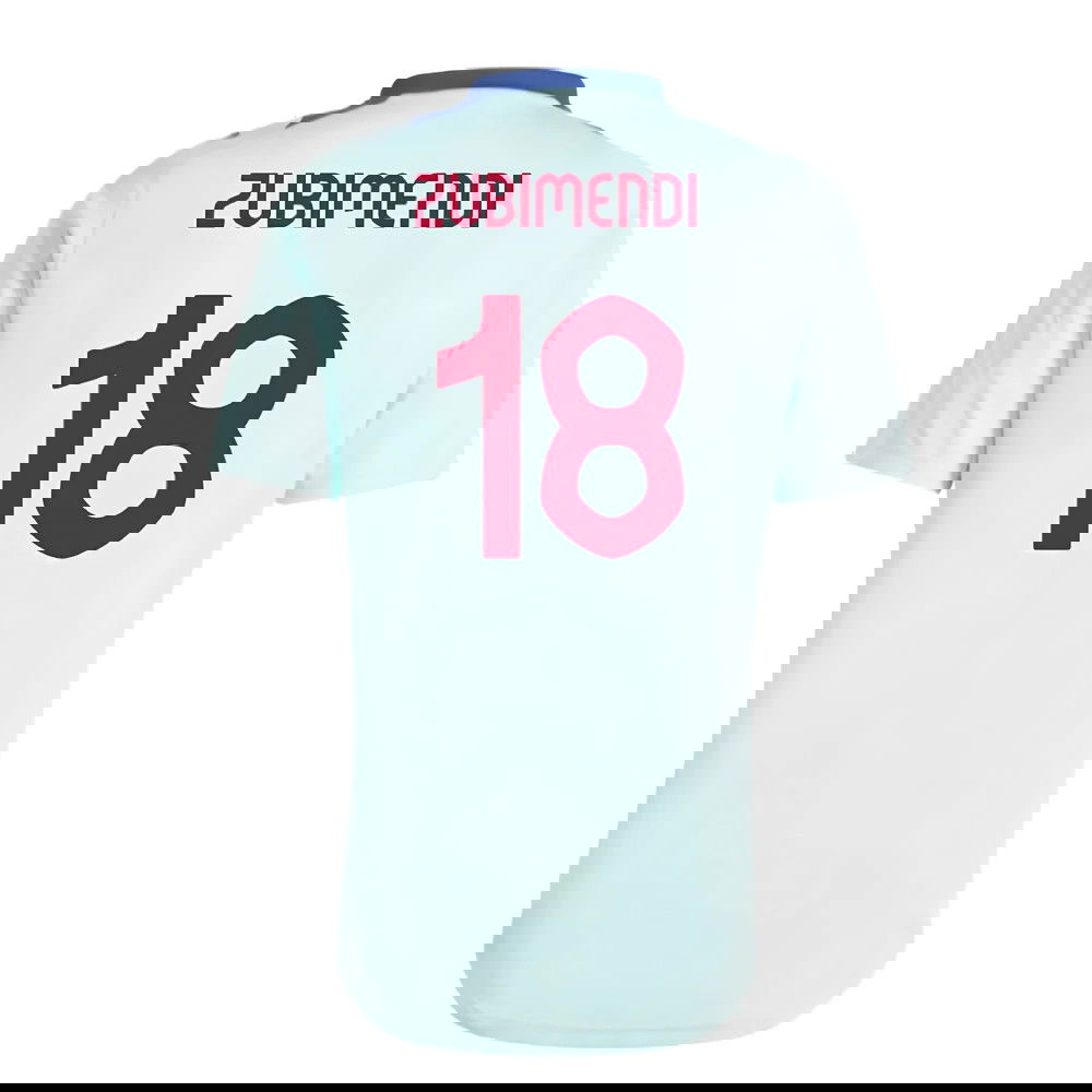 2024-2025 Spain Training Jersey (Halo Mint) (Zubimendi 18)