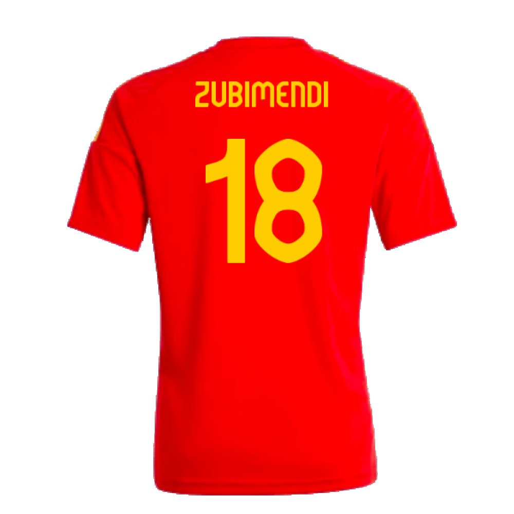 2024-2025 Spain Home Fan Shirt (Kids) (Zubimendi 18)