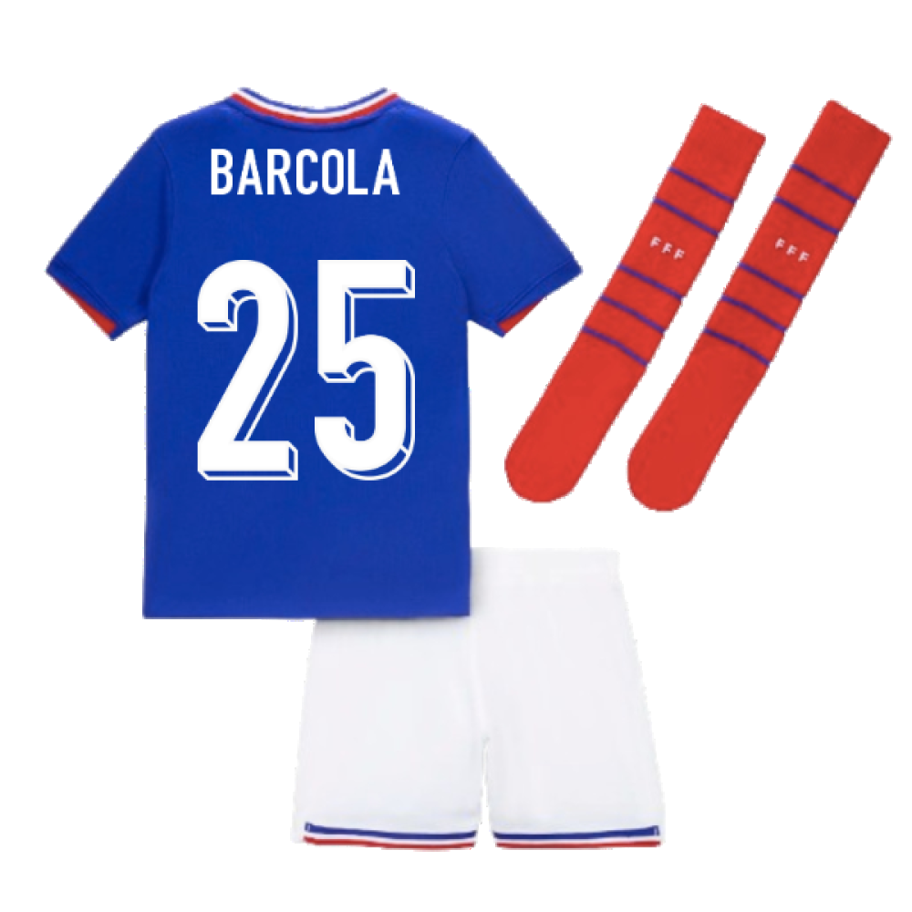 2024-2025 France Home Little Boys Mini Kit (Barcola 25)