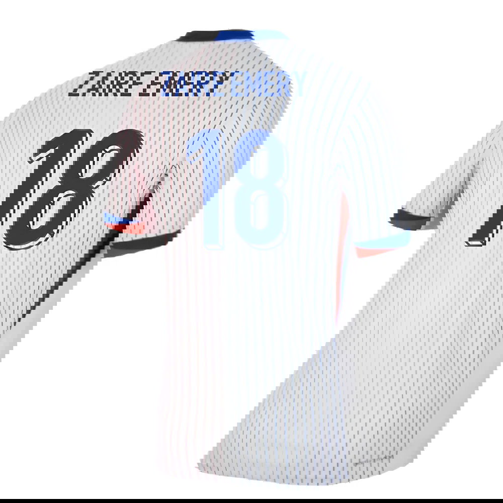 2024-2025 France Away Dri-ADV Match Shirt (Zaire Emery 18)