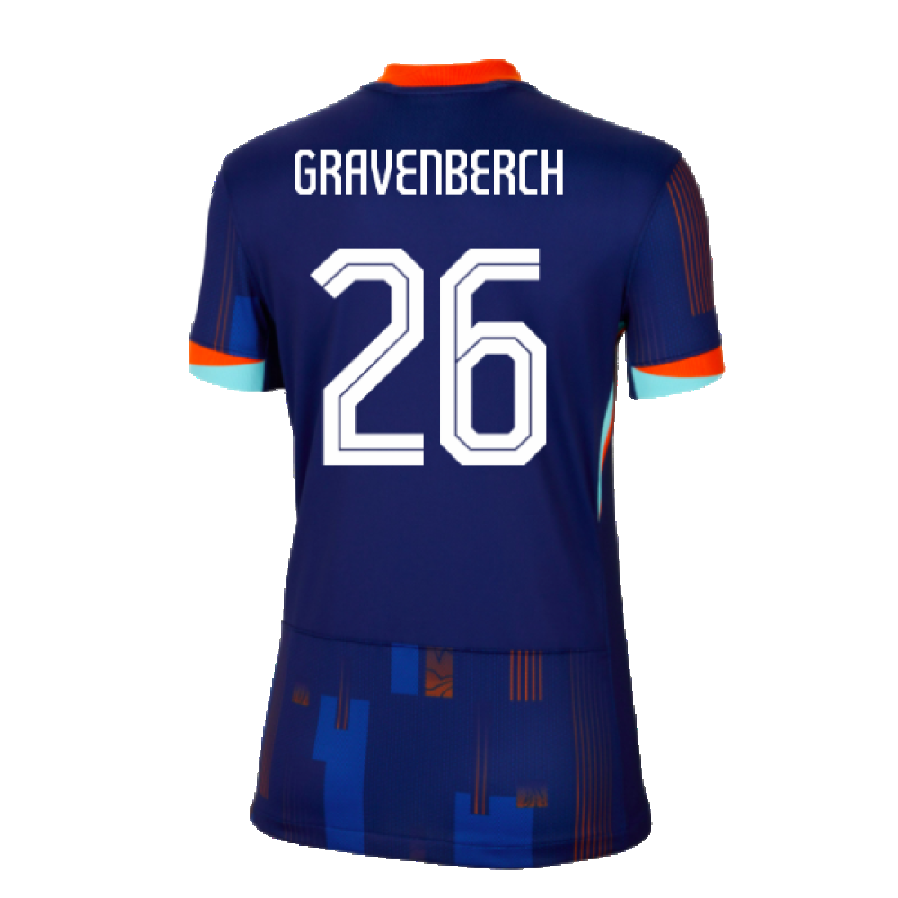 2024-2025 Netherlands Away Shirt (Womens) (Gravenberch 26)