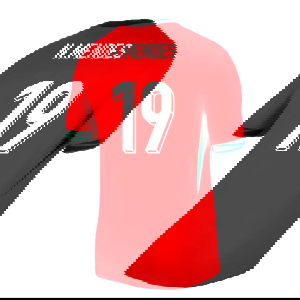 2024-2025 Portugal Home Shirt (N.Mendes 19)