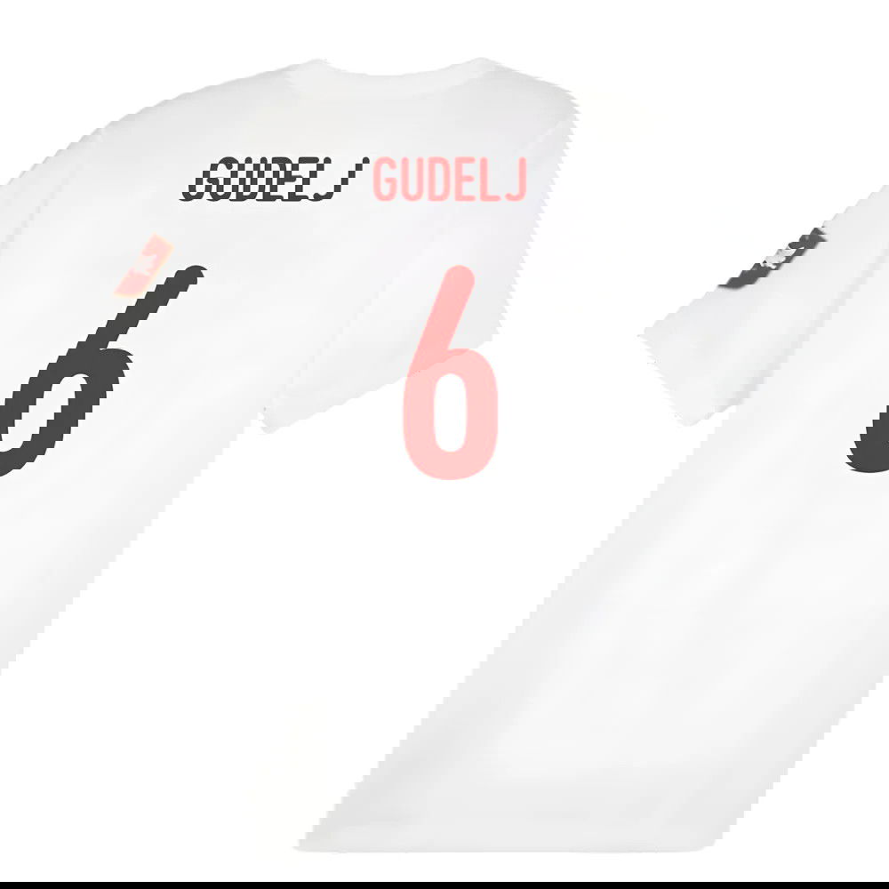 2024-2025 Serbia FtblIcons Tee (White) (Gudelj 6)