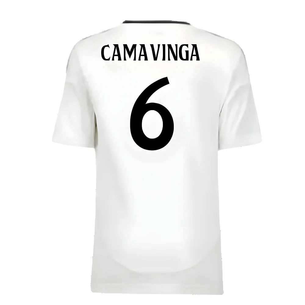 2024-2025 Real Madrid Home Youth Kit (Camavinga 6)