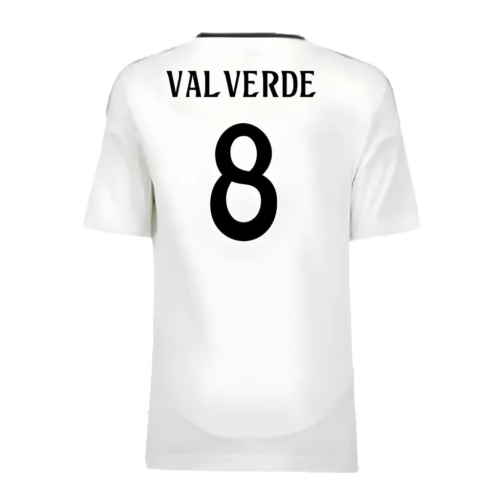 2024-2025 Real Madrid Home Youth Kit (Valverde 8)