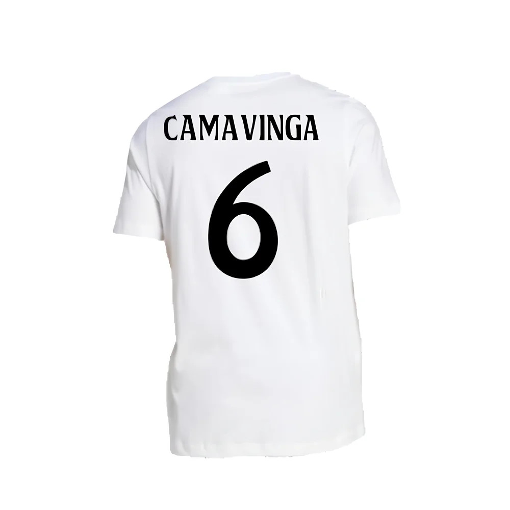 2024-2025 Real Madrid DNA Graphic Tee (White) (Camavinga 6)