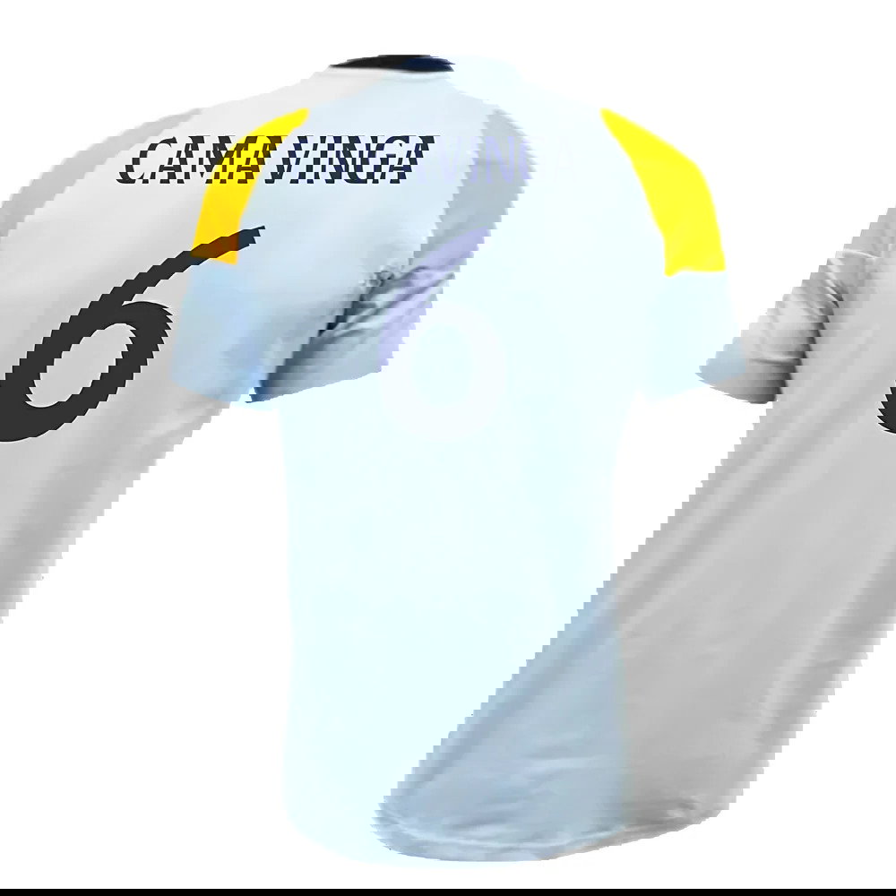 2024-2025 Real Madrid Training Tee (Glow Blue) (Camavinga 6)