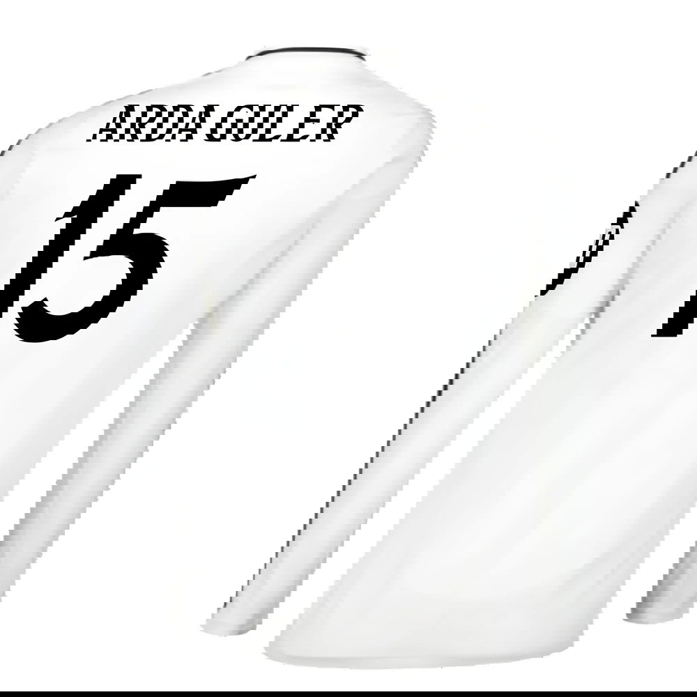 2024-2025 Real Madrid Long Sleeve Home Shirt (Arda Guler 15)