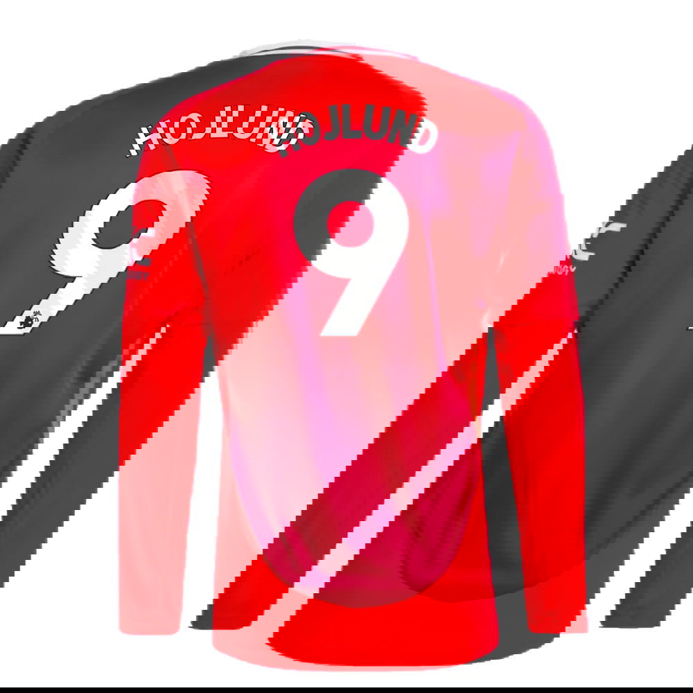 2024-2025 Man Utd Long Sleeve Home Shirt (Hojlund 9)