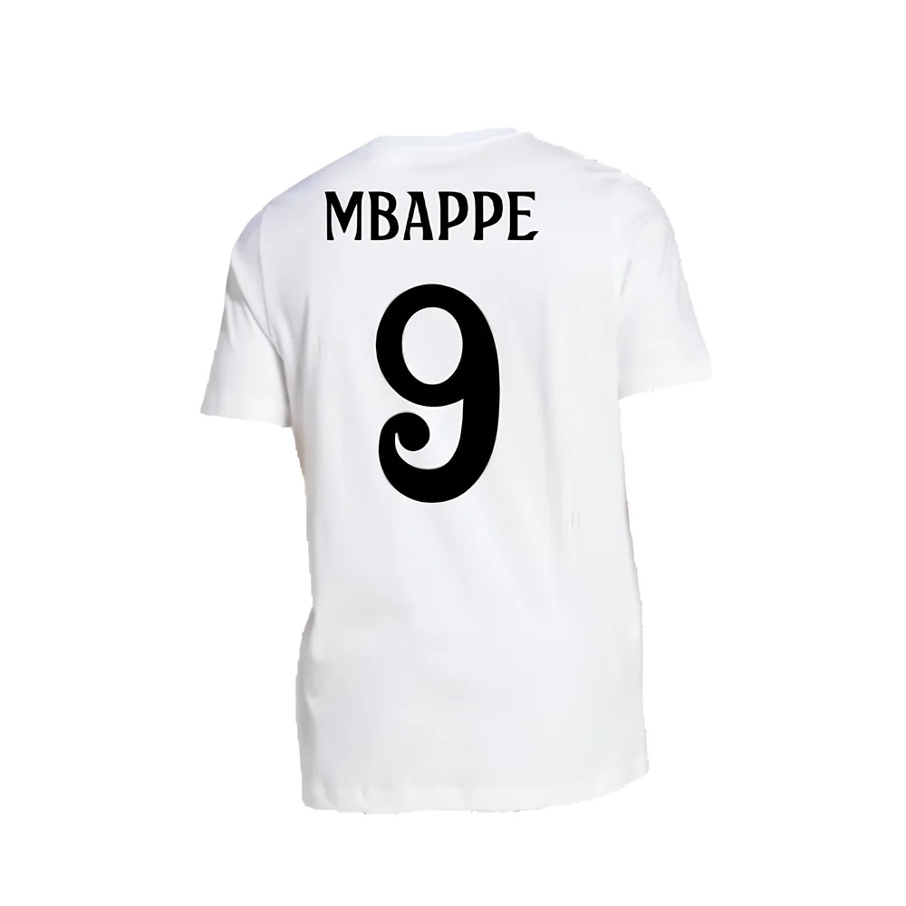 2024-2025 Real Madrid DNA Graphic Tee (White) (Mbappe 9)