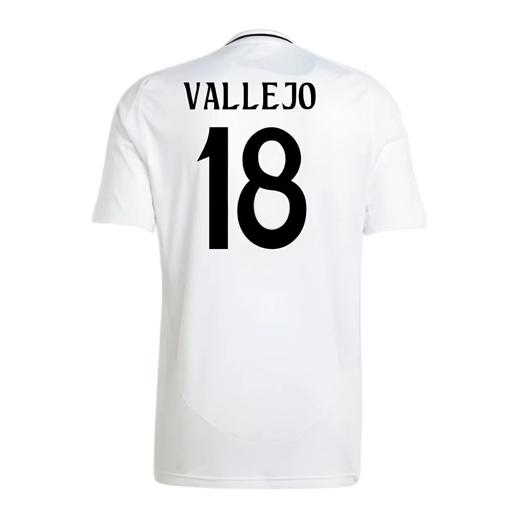 2024-2025 Real Madrid Home Shirt (Vallejo 18)