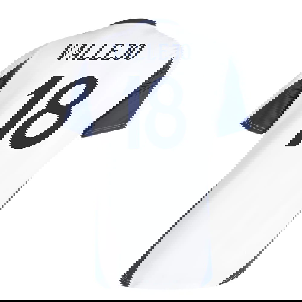 2024-2025 Real Madrid Training Tee (White) (Vallejo 18)