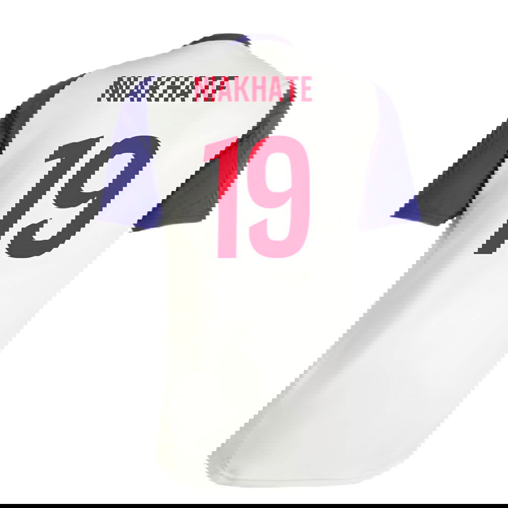 2024-2025 Olympique Lyon Training Jersey (White Tint) (Niakhate 19)