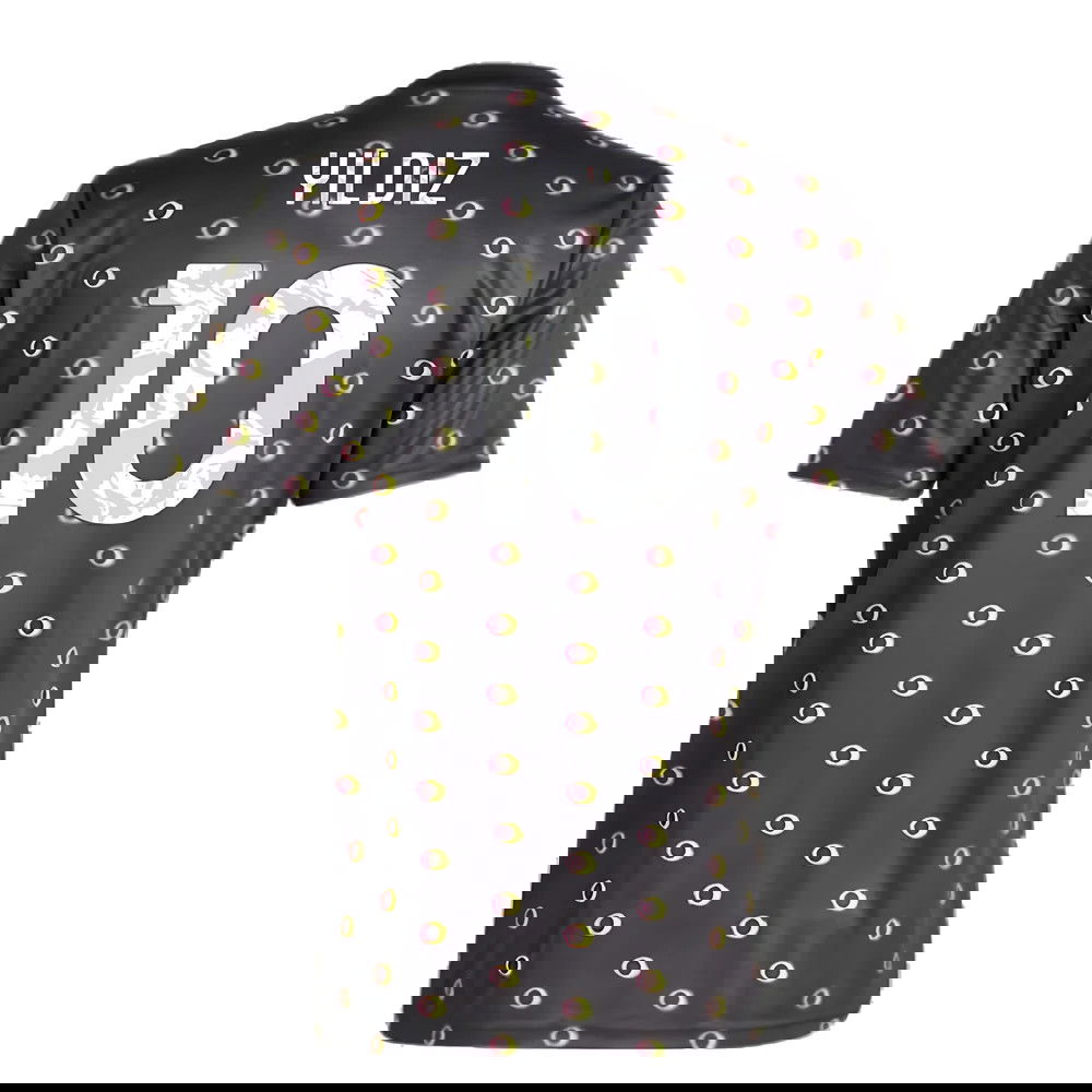 2024-2025 Juventus Pre-Match Shirt (Black) (Yildiz 10)