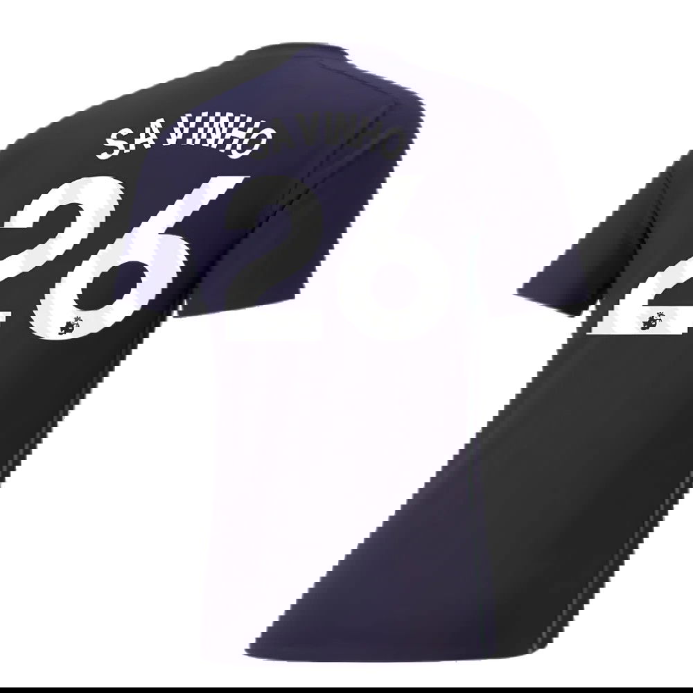 2024-2025 Man City Casuals Tee (Navy) (Savinho 26)