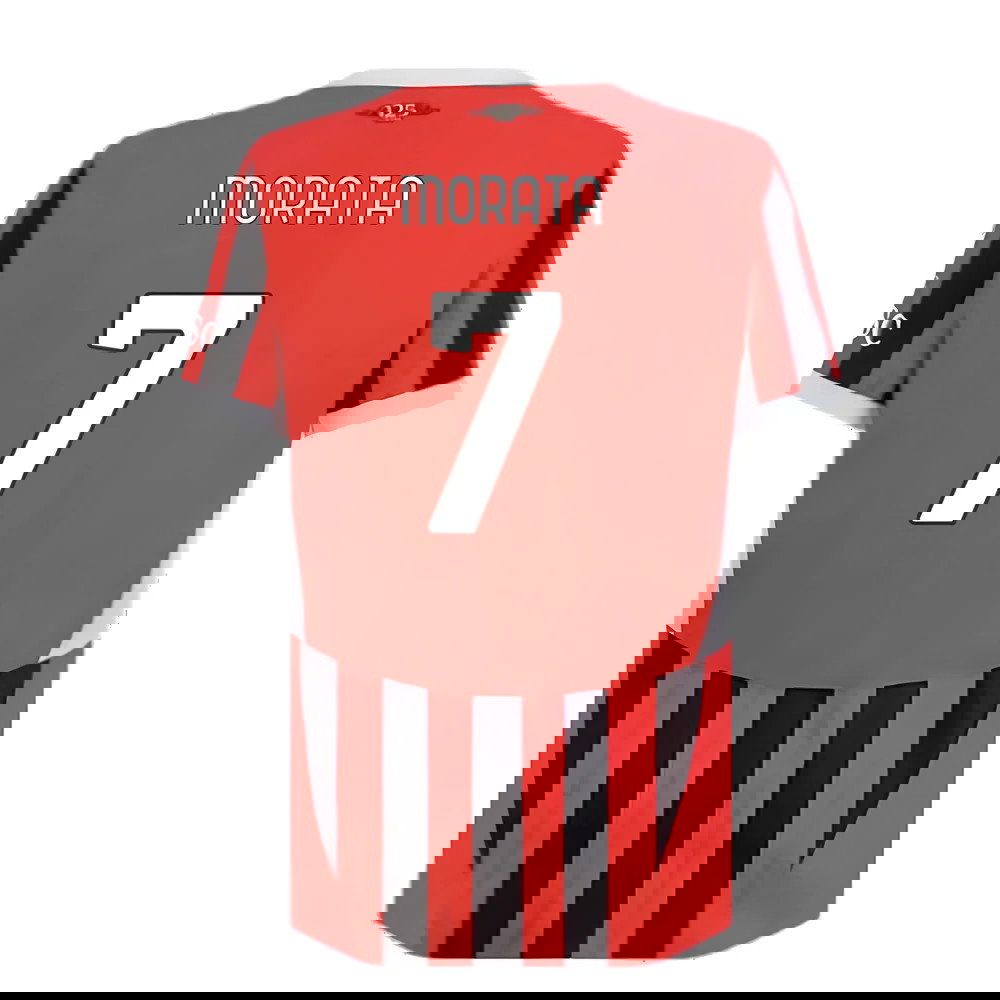 2024-2025 AC Milan Home Authentic Shirt (Morata 7)