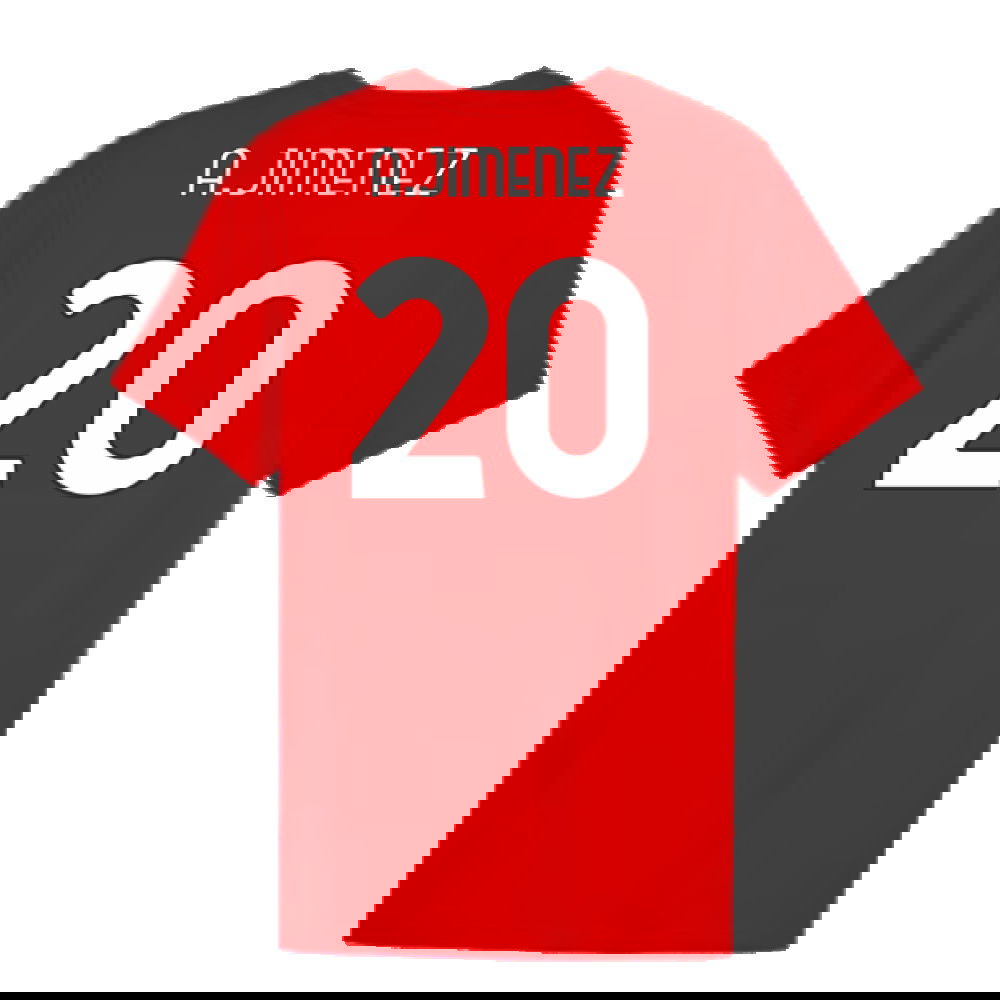 2024-2025 AC Milan ftblCulture Tee (Red) (A.Jimenez 20)
