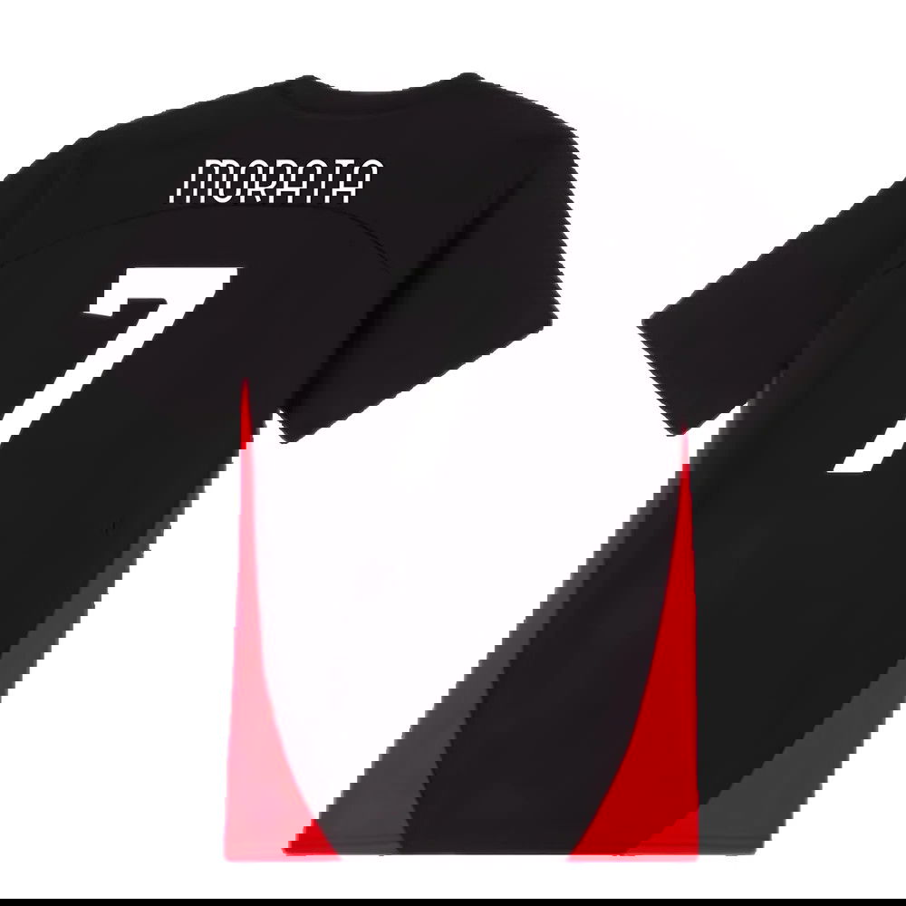 2024-2025 AC Milan Training Shirt (Black) - Kids (Morata 7)