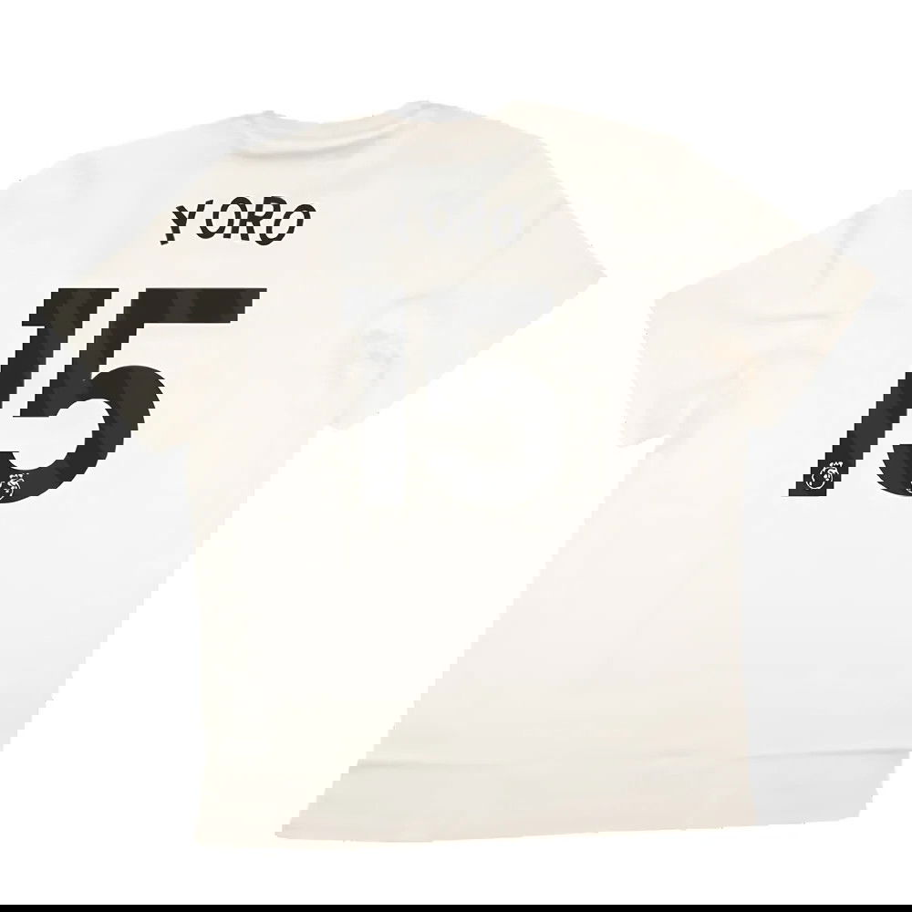 2024-2025 Man Utd SZN Graphic Tee (Cream White) (Yoro 15)