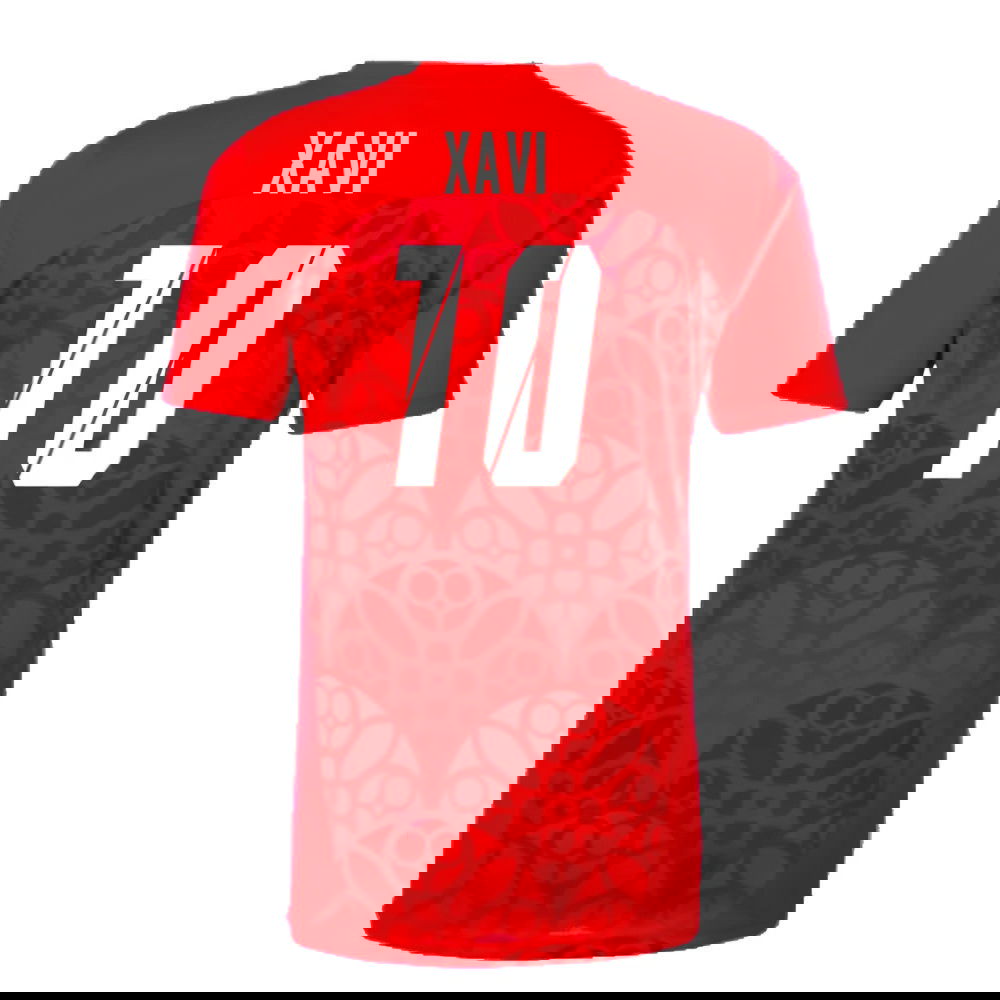 2024-2025 Red Bull Leipzig Pre-Match Shirt (Red) (Xavi 10)