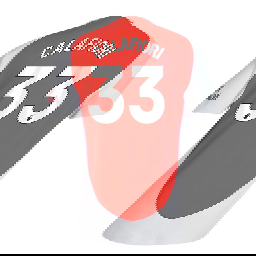 2024-2025 Arsenal Authentic Home Shirt (Calafiori 33)