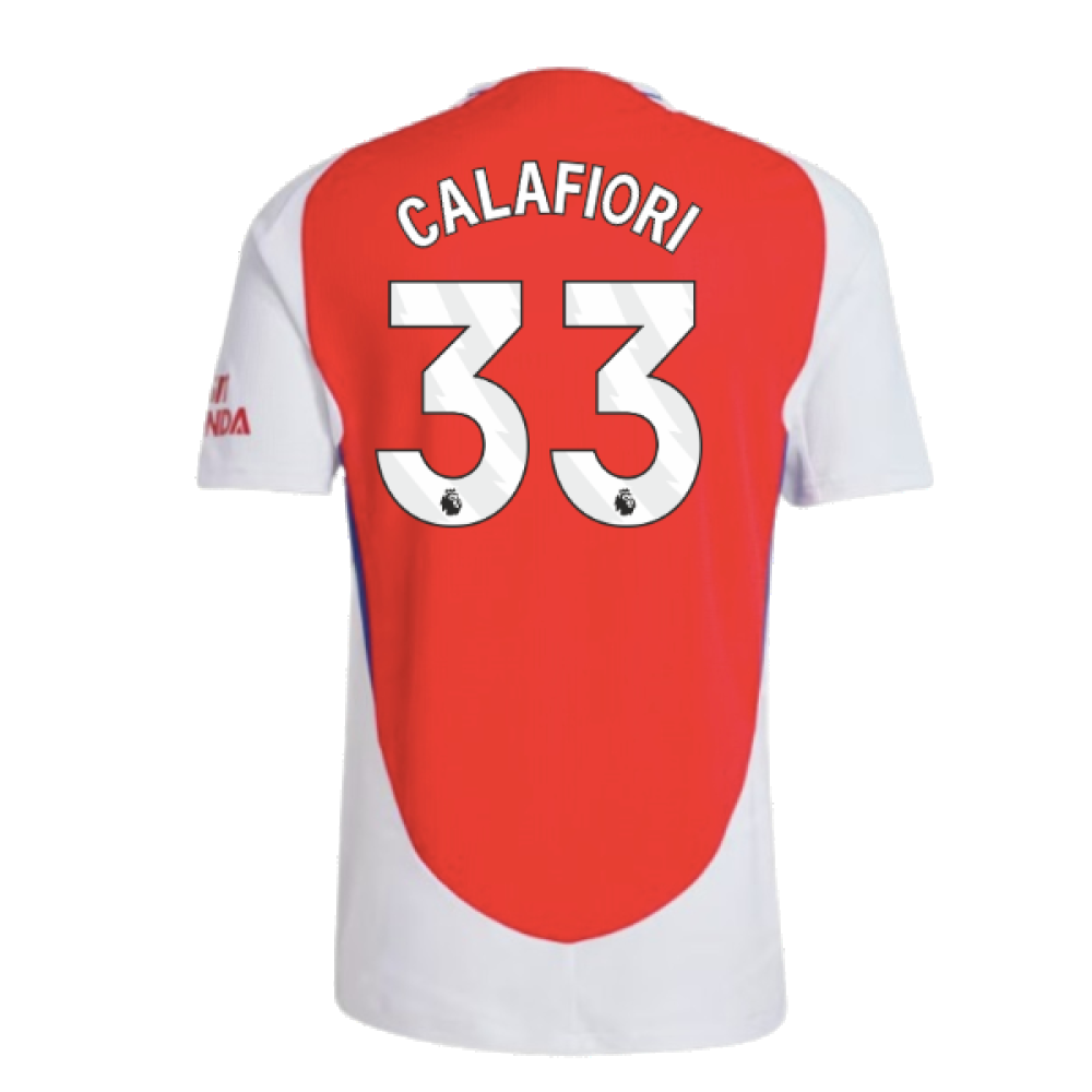 2024-2025 Arsenal Authentic Home Shirt (Calafiori 33)