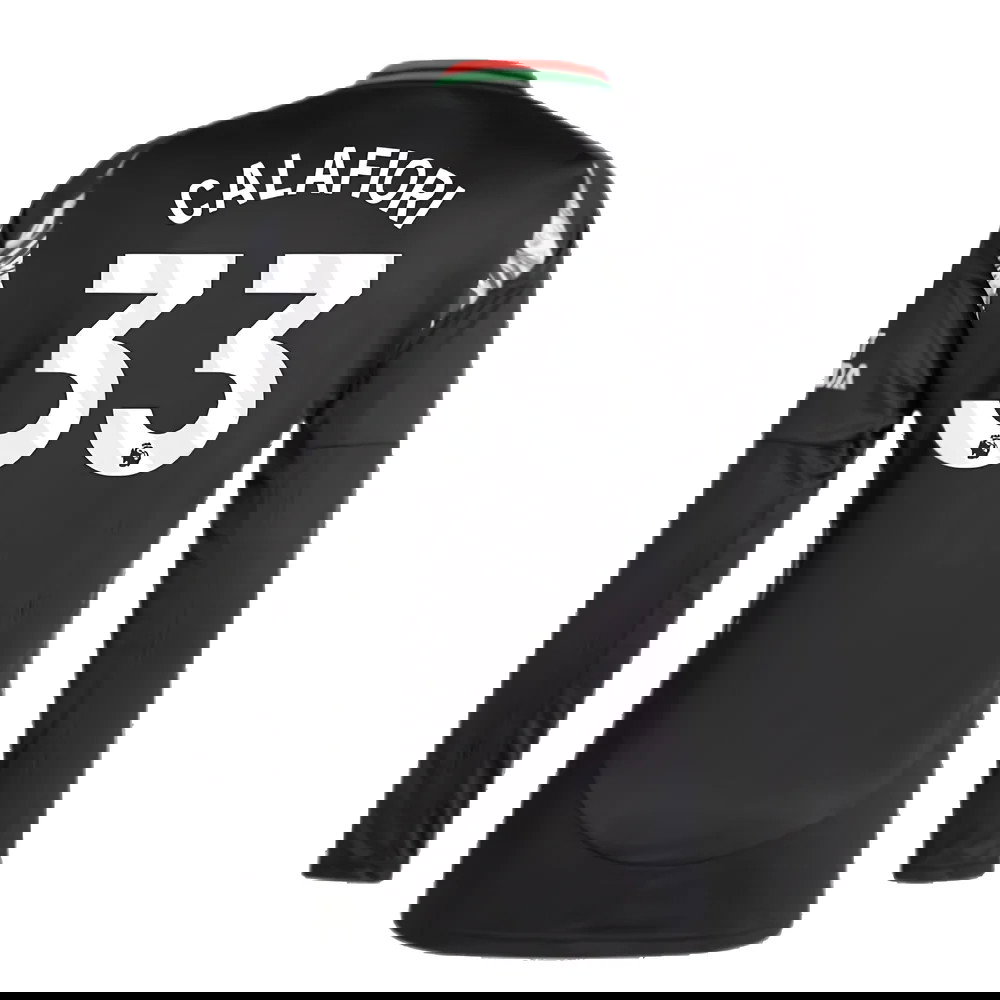 2024-2025 Arsenal Away Long Sleeve Shirt (Calafiori 33)