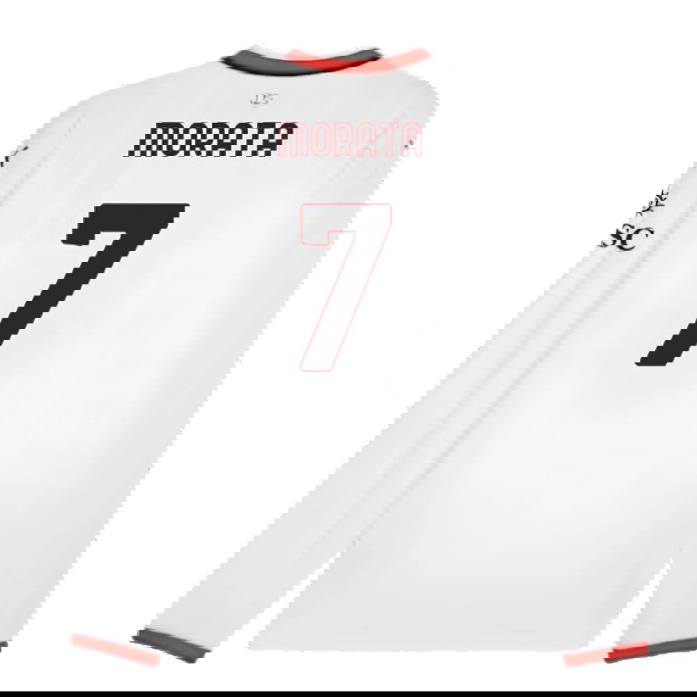 2024-2025 AC Milan Away Long Sleeve Shirt (Morata 7)