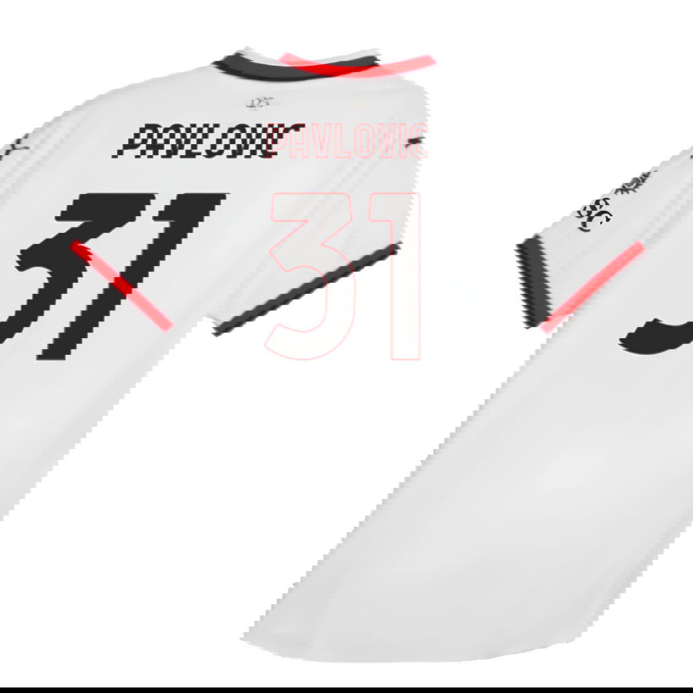 2024-2025 AC Milan Away Authentic Shirt (Pavlovic 31)