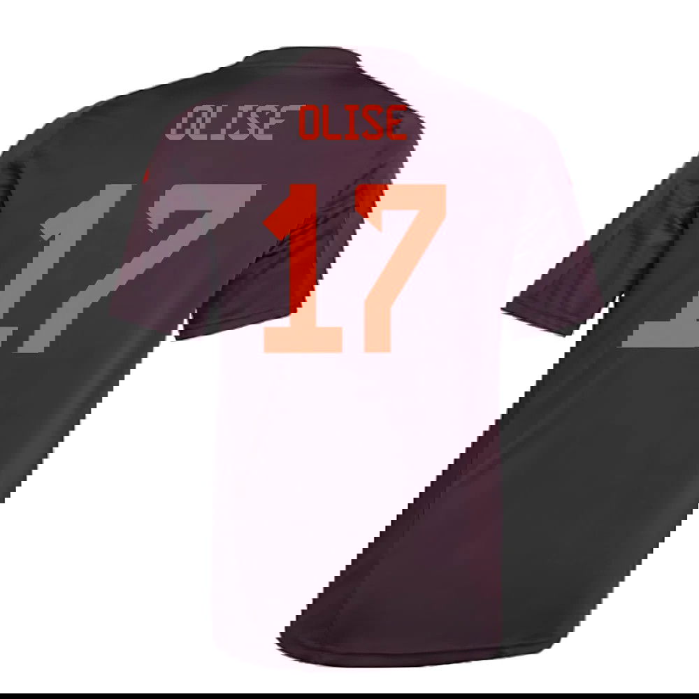 2024-2025 Bayern Munich Training Shirt (Shadow Maroon) - Kids (Olise 17)