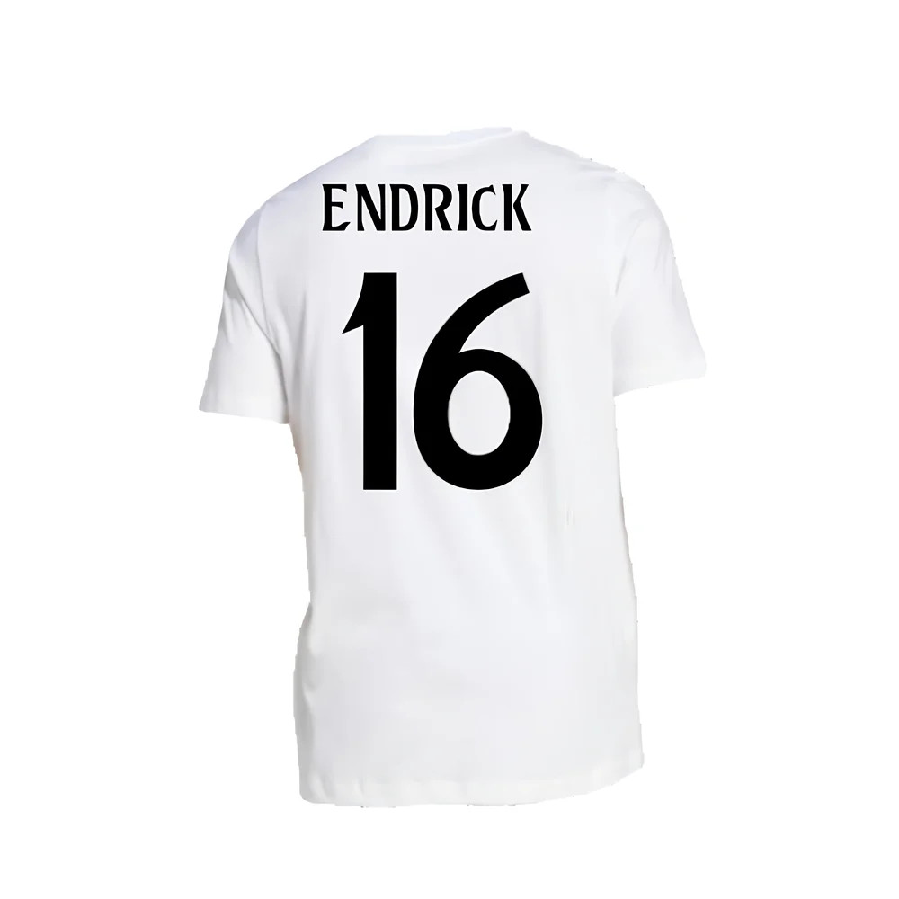 2024-2025 Real Madrid DNA Graphic Tee (White) (Endrick 16)