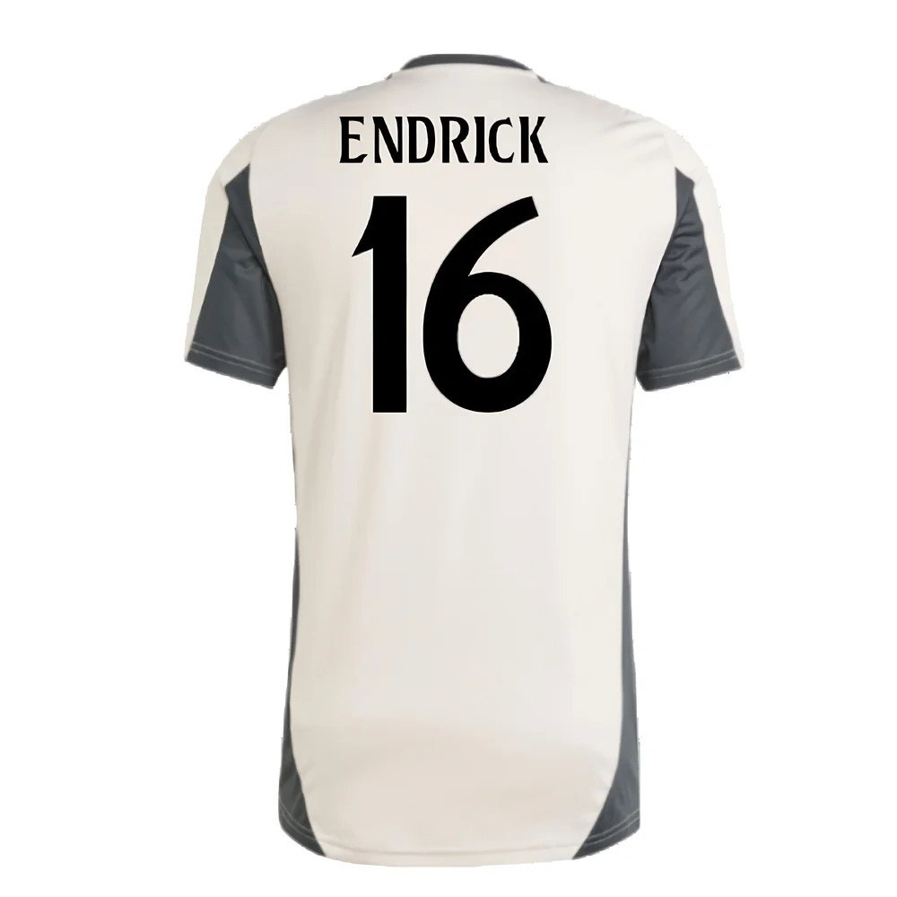 2024-2025 Real Madrid EU Training Jersey (Putty Mauve) (Endrick 16)