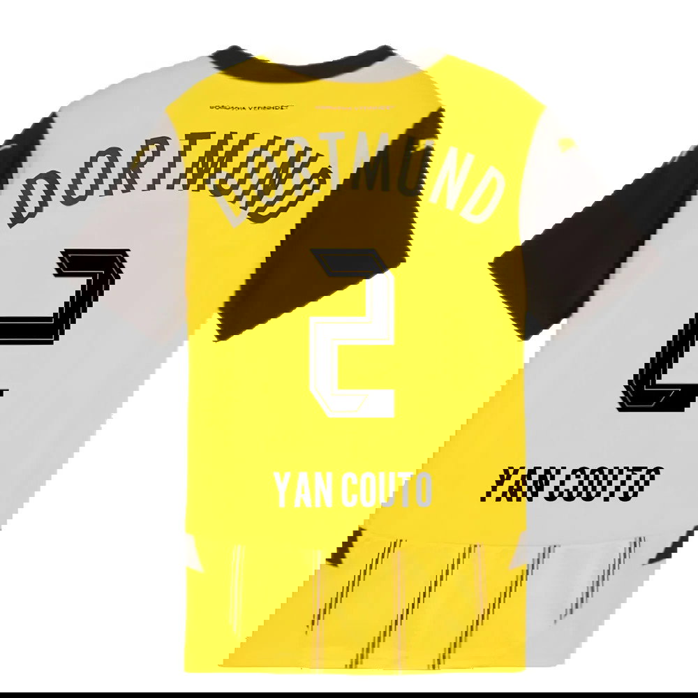2024-2025 Borussia Dortmund Home Shirt (Kids) (Yan Couto 2)