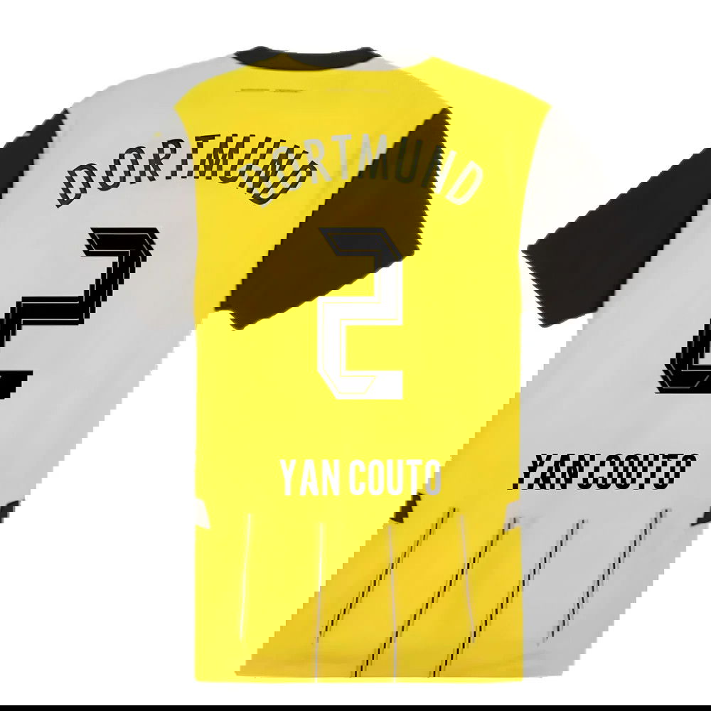 2024-2025 Borussia Dortmund Authentic Home Shirt (Yan Couto 2)