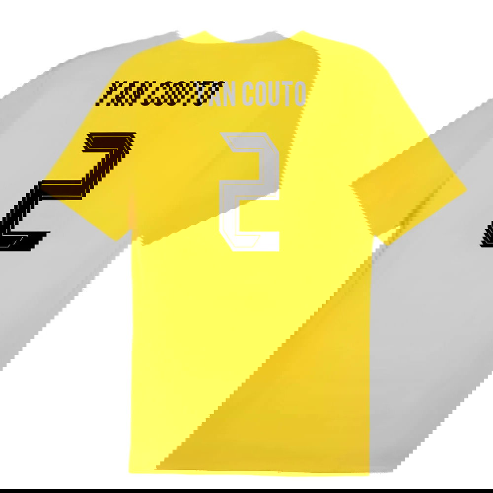 2024-2025 Borussia Dortmund Training Shirt (Yellow) (Yan Couto 2)