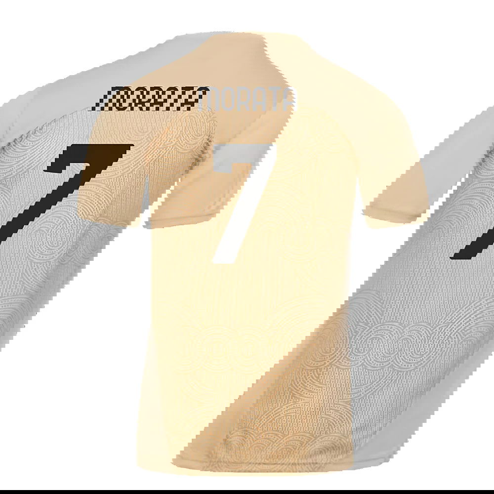 2024-2025 AC Milan Pre-Match Shirt (Putty) (Morata 7)