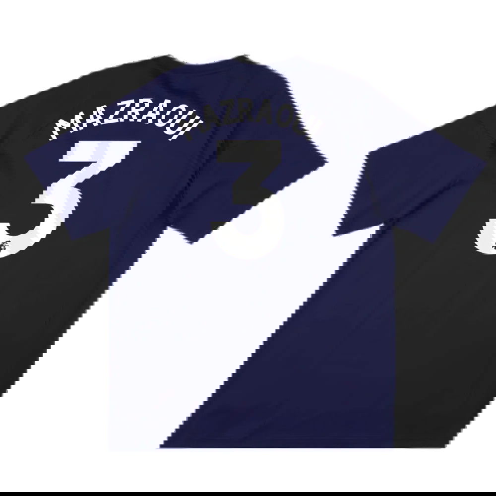2024-2025 Man Utd Training Tee (Night Indigo) (Mazraoui 3)