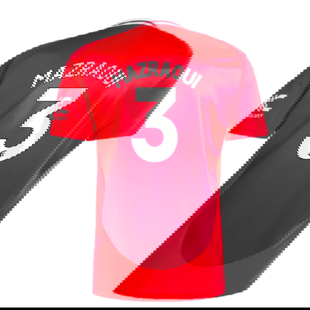 2024-2025 Man Utd Home Shirt (Mazraoui 3)