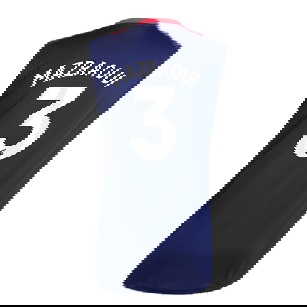 2024-2025 Man Utd Sleeveless Jersey (Night Indigo) (Mazraoui 3)