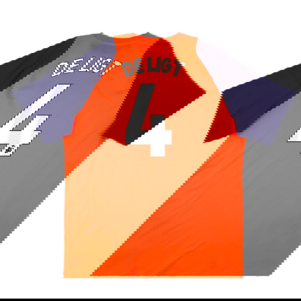 2024-2025 Man Utd Training Tee (Red) (De Ligt 4)