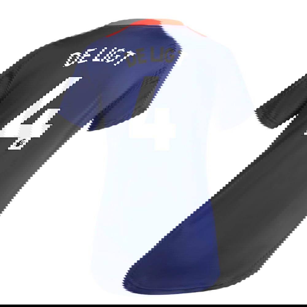 2024-2025 Man Utd Training Jersey (Night Indigo) - Womens (De Ligt 4)