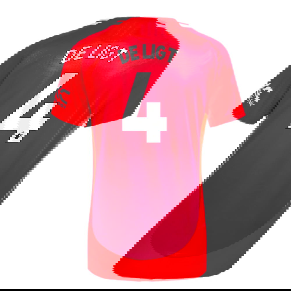 2024-2025 Man Utd Authentic Home Shirt (Womens) (De Ligt 4)