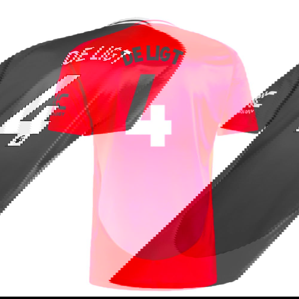2024-2025 Man Utd Home Shirt (De Ligt 4)